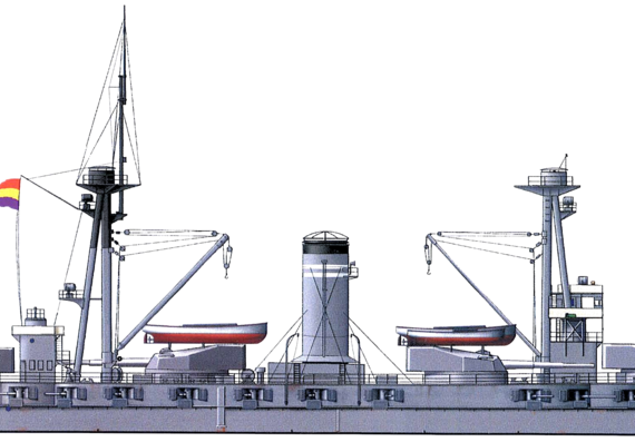 Боевой корабль SNS Jaime I 1936 [Battleship] - чертежи, габариты, рисунки